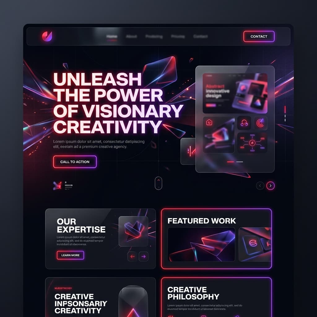 Premium Website Design Mockup